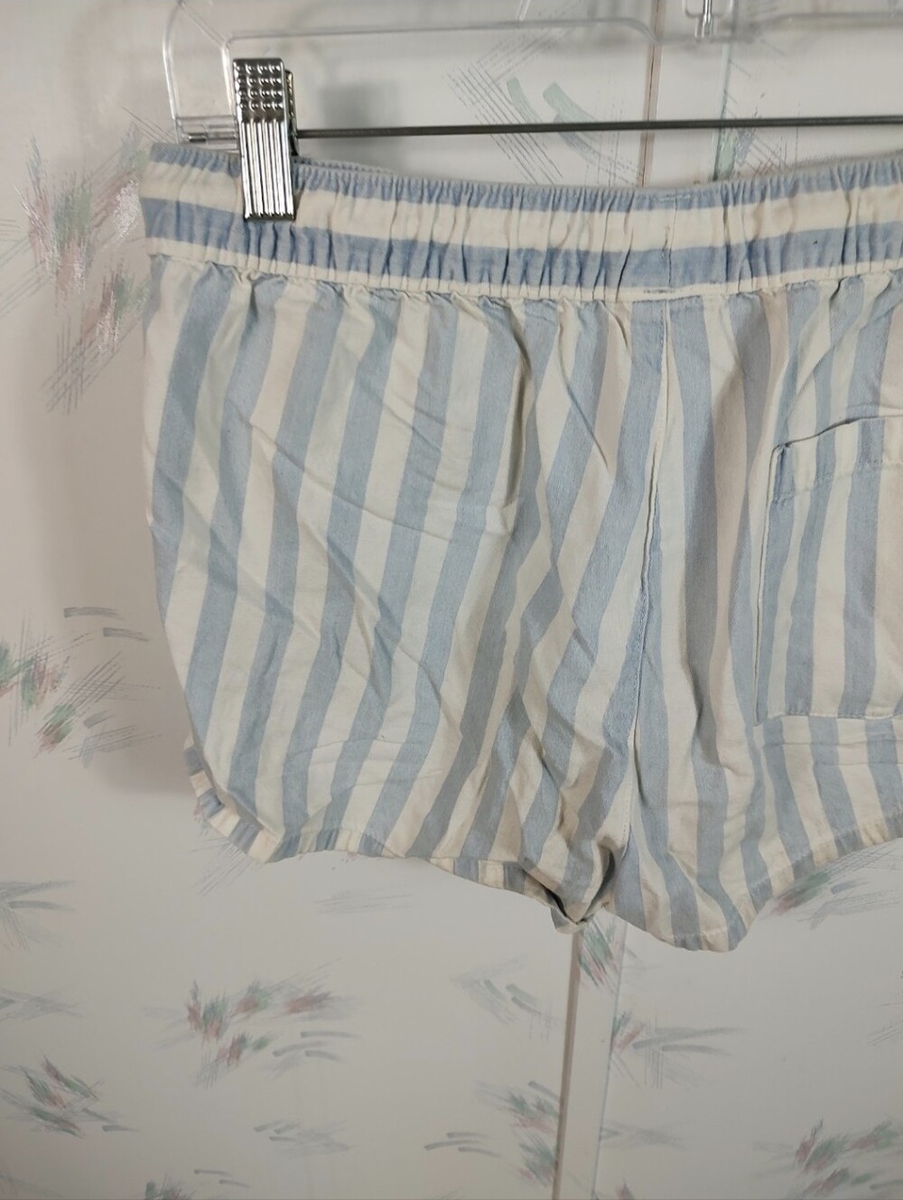 Aerie Blue Striped Shorts Small - Picture 6 of 10